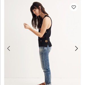 Madewell Embroidered Sweater Tank